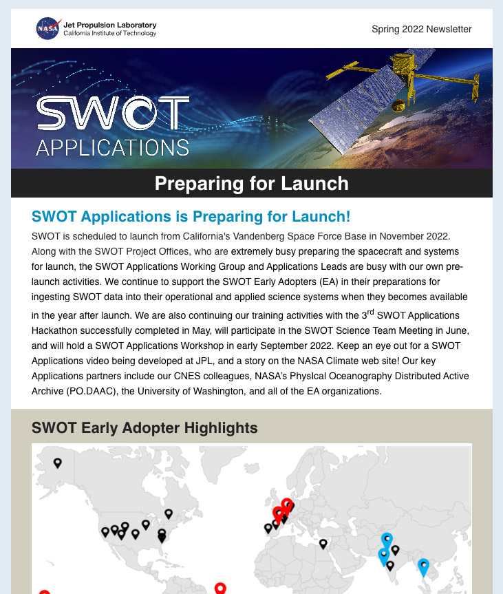 SWOT Application Newsletter - Spring 2022