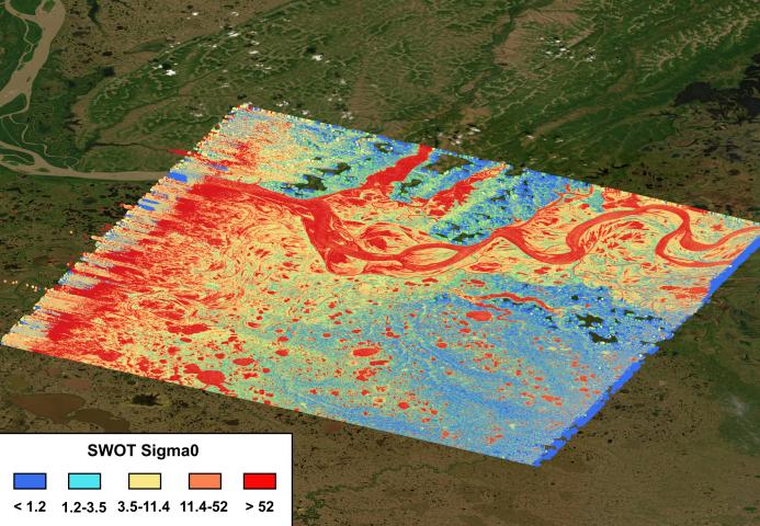 data swath over the yukon