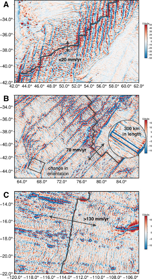 Abyssal hills with SWOT ocean data