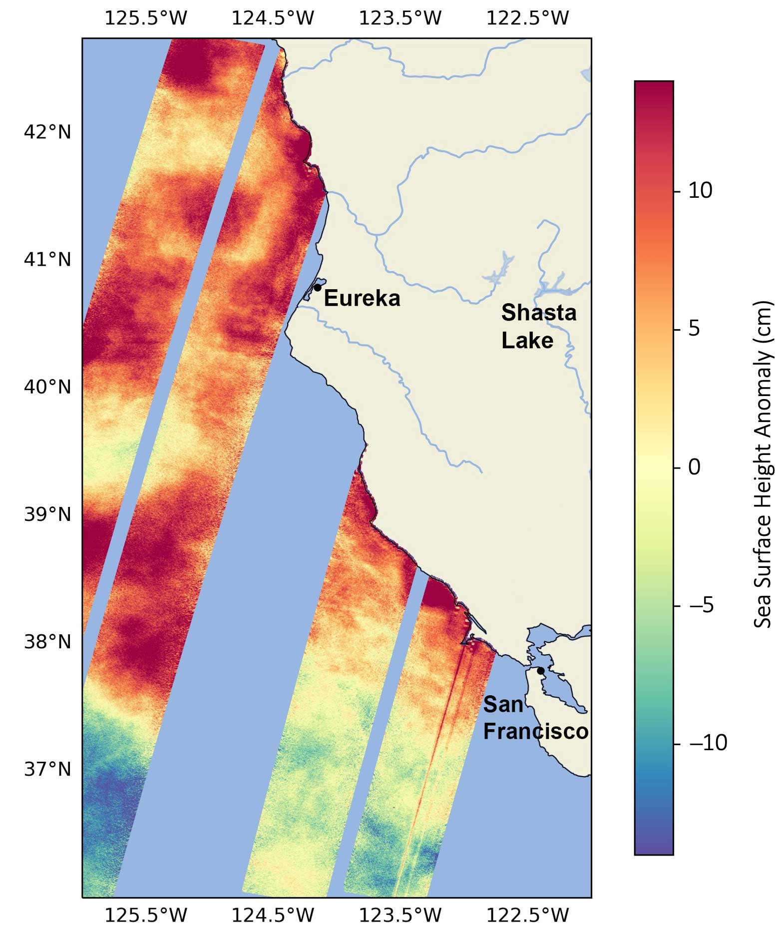 slide 1 - Water-Watching Satellite Monitors Warming Ocean off California Coast 