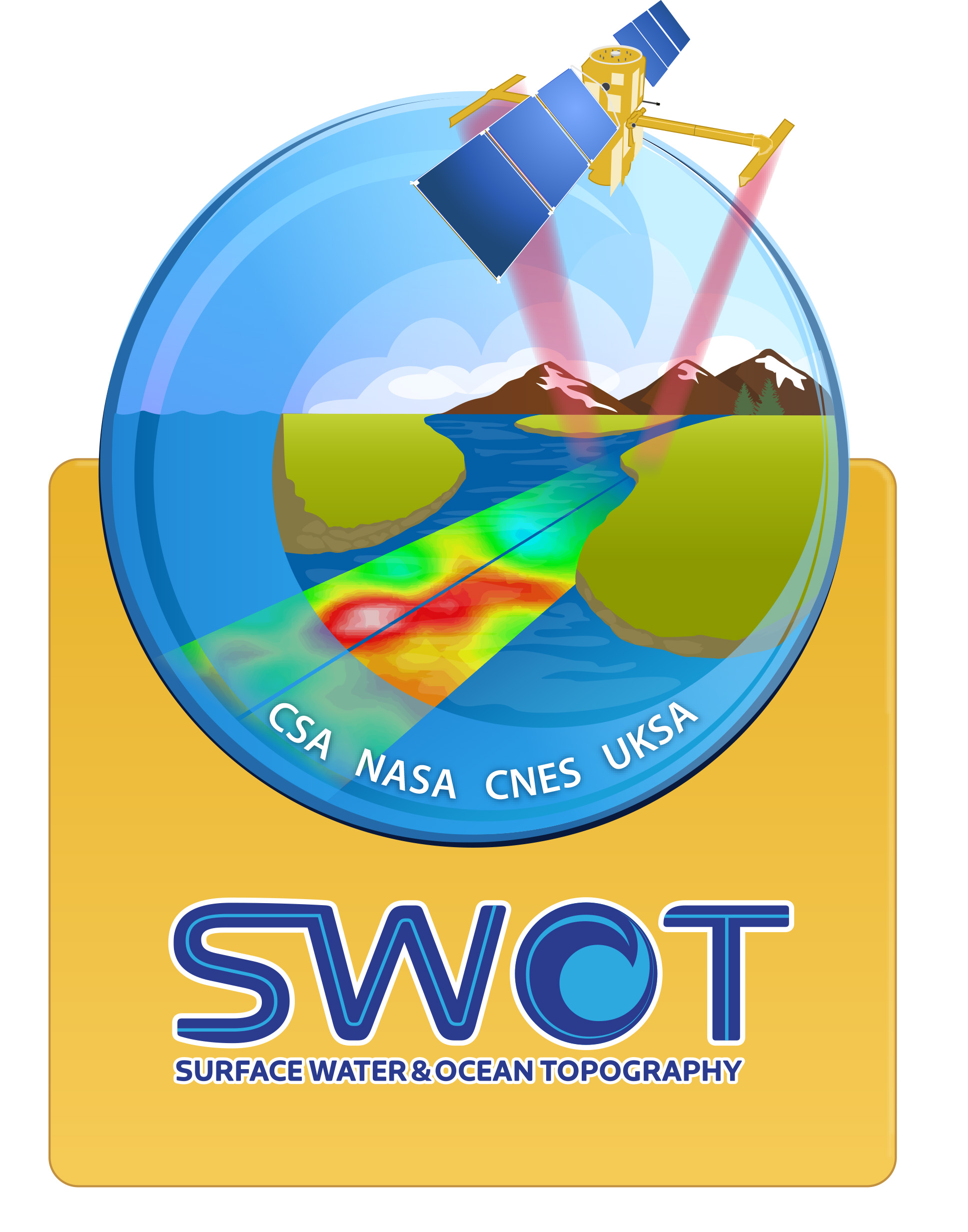 Emblem for the SWOT mission.