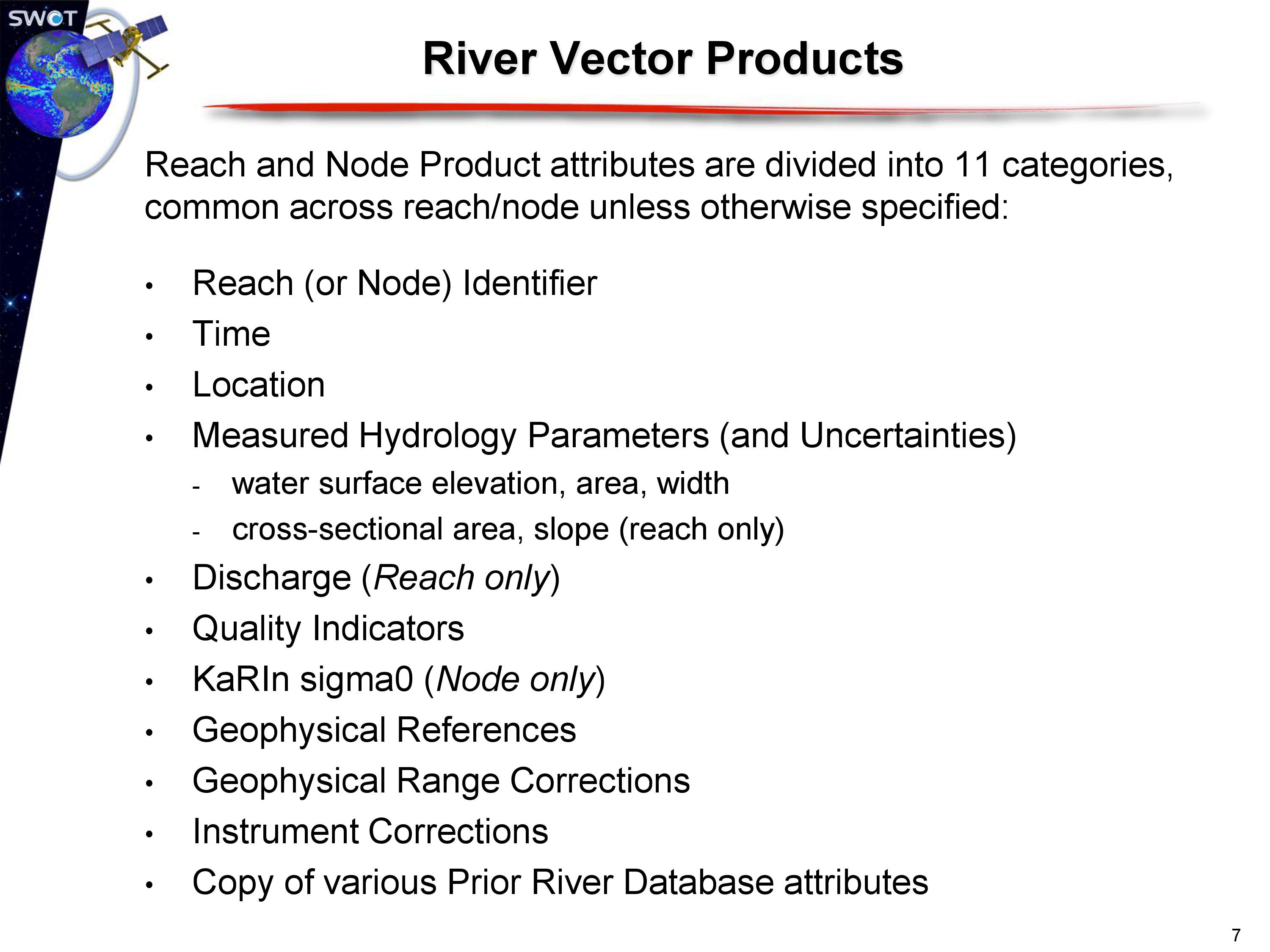 HR Level-2 Hydrology Products: Rivers – NASA SWOT